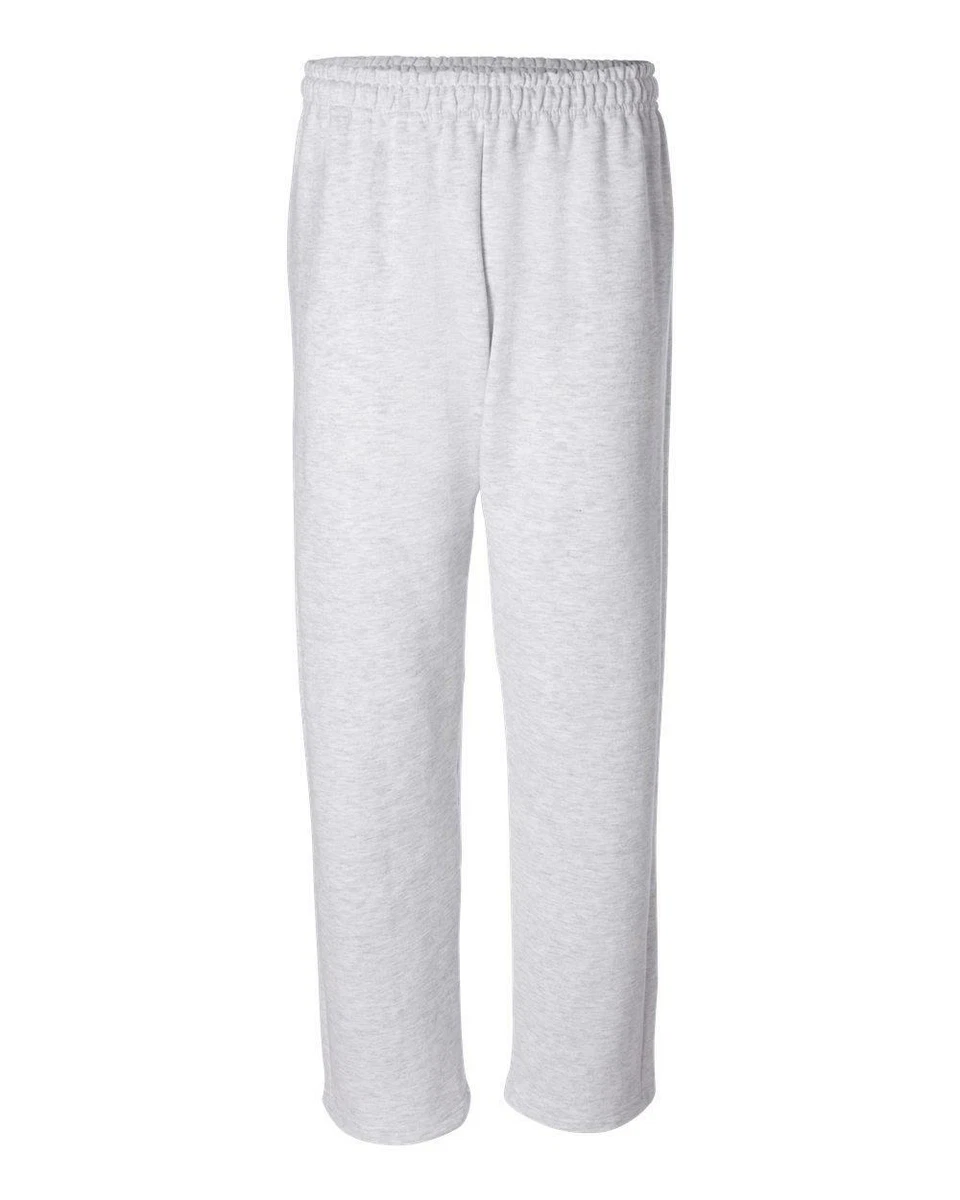 Gildan Cotton Drawstring Blank Plain Adult Sweatpants Open Bottom