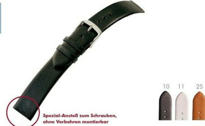 Armband  passend für Skagen 16 - 24mm  hellbraun zum Befestigen mit Schraube