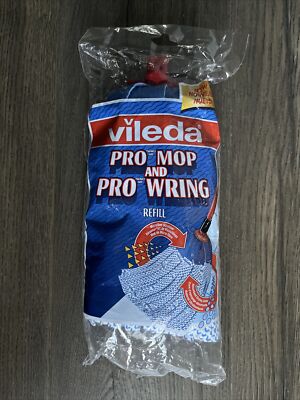Vileda Pro Mop & Pro Wring Mop Head Refill Microfiber Scrubber NIP