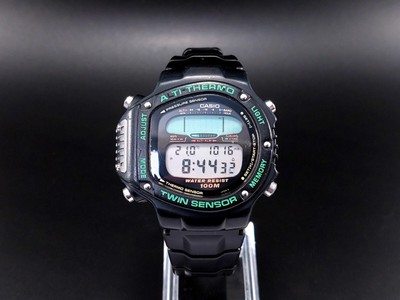 CASIO ALT-6000 Thermometer Altimeter Barometer vintage digital watch | eBay
