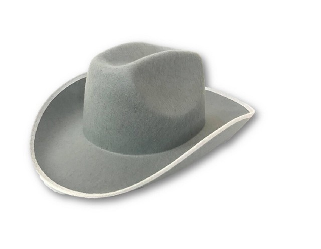 grey western hat