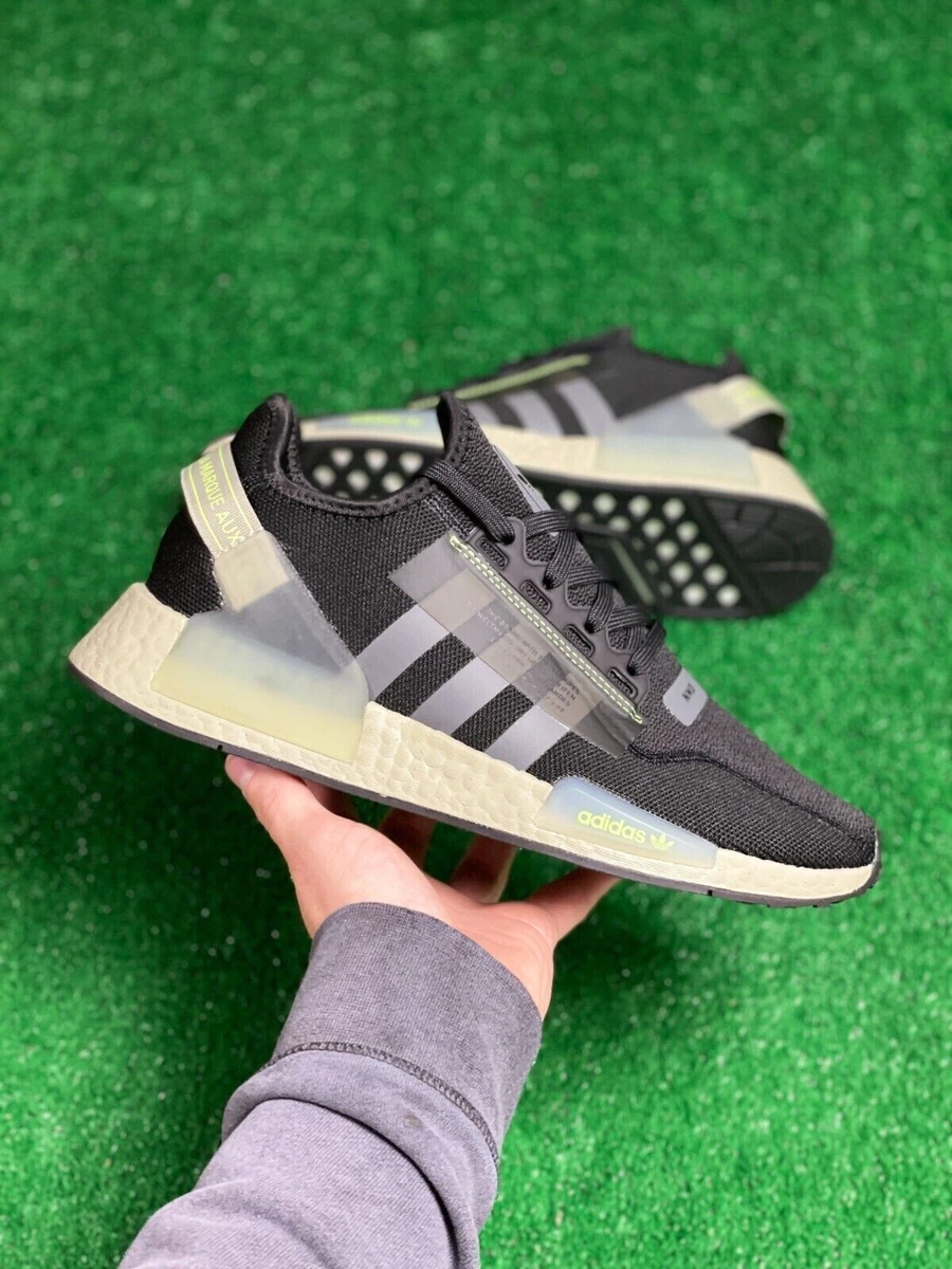 Adidas NMD_R1 V2 Black Lime for sale | eBay