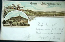 46285 Ak Saxe Salutation De Schwedenstein Par Pulsnitz Vue Lausitzer Montagne