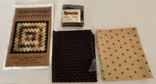 ITTY BITTY Primitive Gatherings Pinwheels Quilt Pattern Cutting Template Fabric