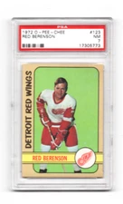 1972 O-PEE-CHEE # 123 RED BERENSON,RED WINGS-PSA 7++++++VIVID LOW POP BEAUTY !