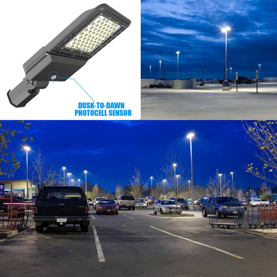 Dusk To Dawn Area Light Juyace 300W LED Parking Lot Light – Dusk To Dawn, IP65 Waterproof, 100-277V, For Commercial & Outdoor Security Lighting 100-277V LED Area Light
