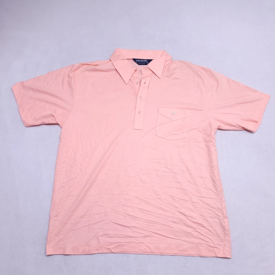 Polo Pullover Puritan Informal Manga Corta Adulto Hombre Talla XL Rosa Foto 2 de 4