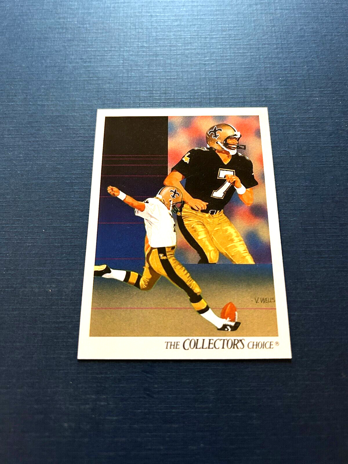 1991 Upper Deck Football Morten Andersen Saints Checklist#96 HOF Set Break NM-MT