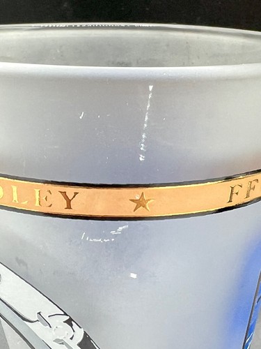 US Navy USN USS Robert G Bradley Frosted Glass Tumbler FFG-49 - Picture 7 of 9