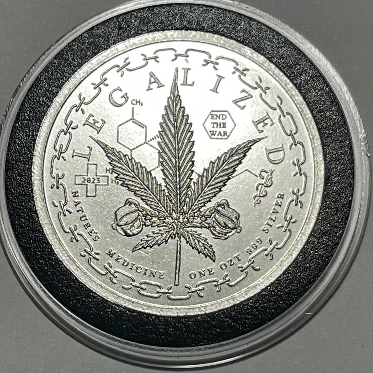 Montana Legalized Nature Medicine Cannabis Coin 1 Troy Oz .999
