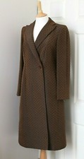 Giorgio Armani Bronze Brown Double Breasted Coat Vintage It38 Uk6 Us0
