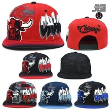 Chicago Graffiti New Greatest Bull Hea Adjustable Embroidery Snapback Hat Cap