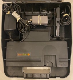 1989 NEC TURBOGRAFX-16 TG16 CD SYSTEM STORAGE CARRYING CASE + CONSOLE BUNDLE B