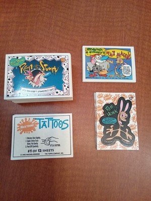 1993 Nickelodeon Ren & Stimpy Rugrats Doug Set 88 + ALL Extra Cards! Complete!