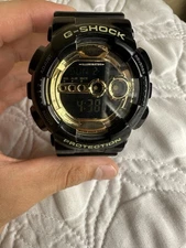 Casio G-Shock Men's Watch GD100GB 3263 Sport Gold Black L Read Description