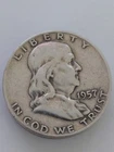 [Lot of 5] Franklin Half Dollar - 90% Silver -