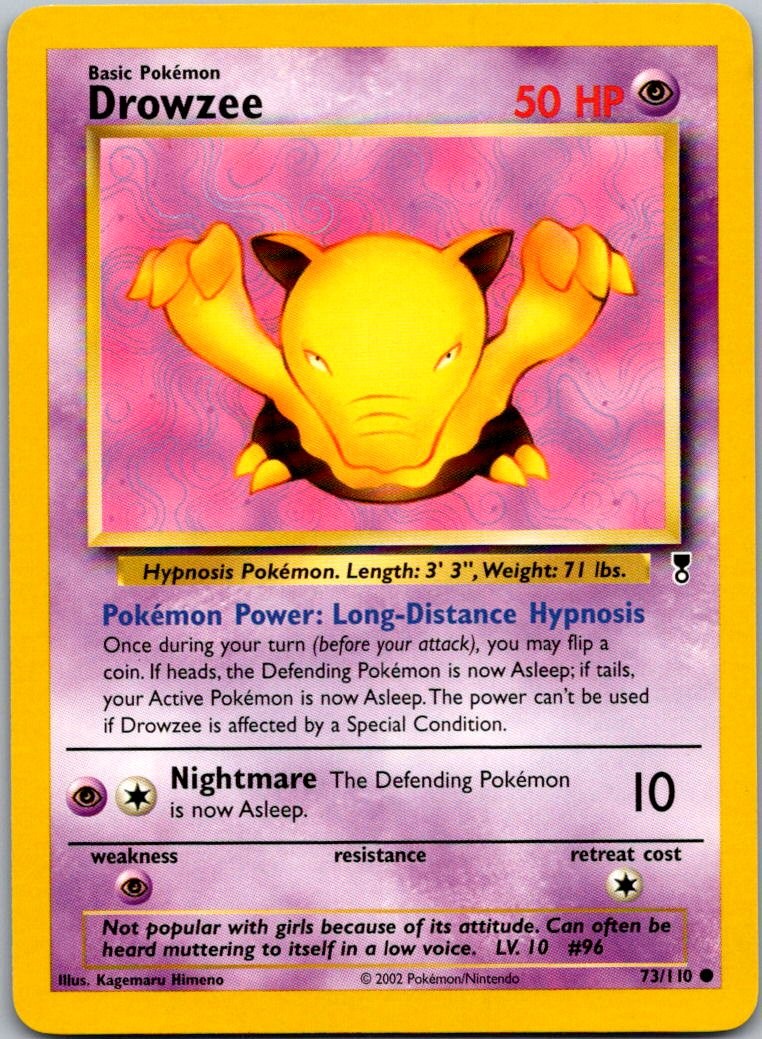 Drowzee 73/110 Common Legendary Collection Pokemon Near Mint