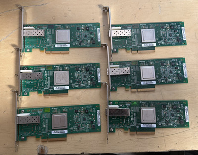 LOT OF 6 | DELL QLOGIC QLE2560 - HIGH PROFILE FIBRE CHANNEL ADAPTER ~ 0R1N53