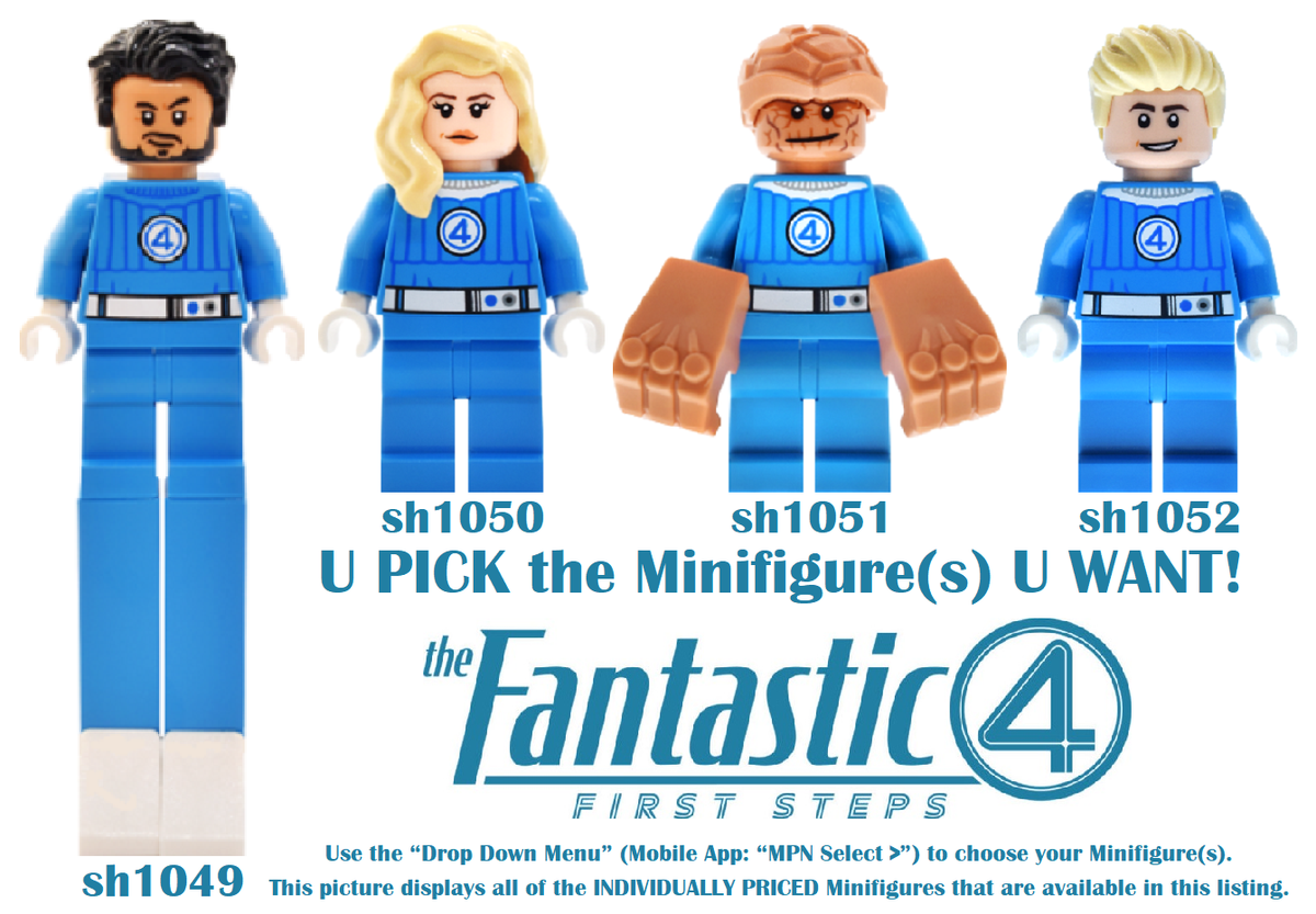 Genuine LEGO U PICK Super Heroes THE FANTASTIC FOUR FIRST STEPS