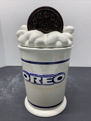 Vintage Original Nabisco Oreo Cookie Jar-America's Favorite Cookie 10 