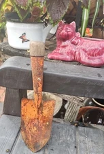  Vintage All Steel Hand Trowel Garden Shovel Tool,spade,wood