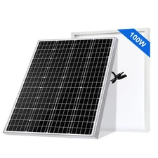 100 Watts Solar Panel 12 Volt Monocrystalline Solar Module for RV Marine Camping