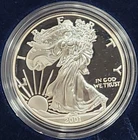 2001-W US Mint American Eagle Silver Proof $1 One Ounce Coin OGP & COA Beautiful