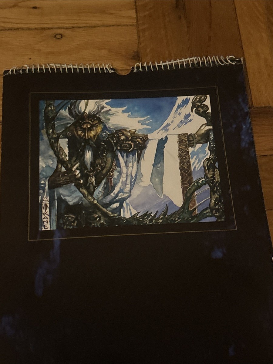 1996年 カレンダー　マジックザギャザリング Magic The Gathering 1996 Calendar Vintage VTG Wizards Of The Coast