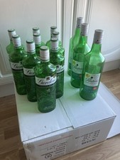 Gordons Gin Empty Spirit Bottles Green/Crafting/ Upcycling X 9 and 3 x Finton