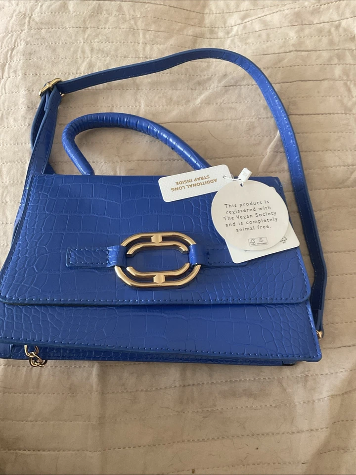 New Look Vegan Blue Handbag Small See Description - Image 2 of 4