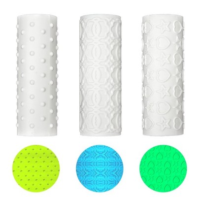 3pcs Polymer Clay Texture Rollers, Pottery Texture Roller Polymer Clay Modeli...
