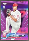 2018 Topps Chrome Shohei Ohtani RC Pink Refractor Rookie #150 Angels