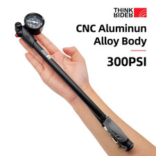 ThinkRider 300PSI High Pressure Bike Shock Pump w/ Gauge for MTB Fork Rear