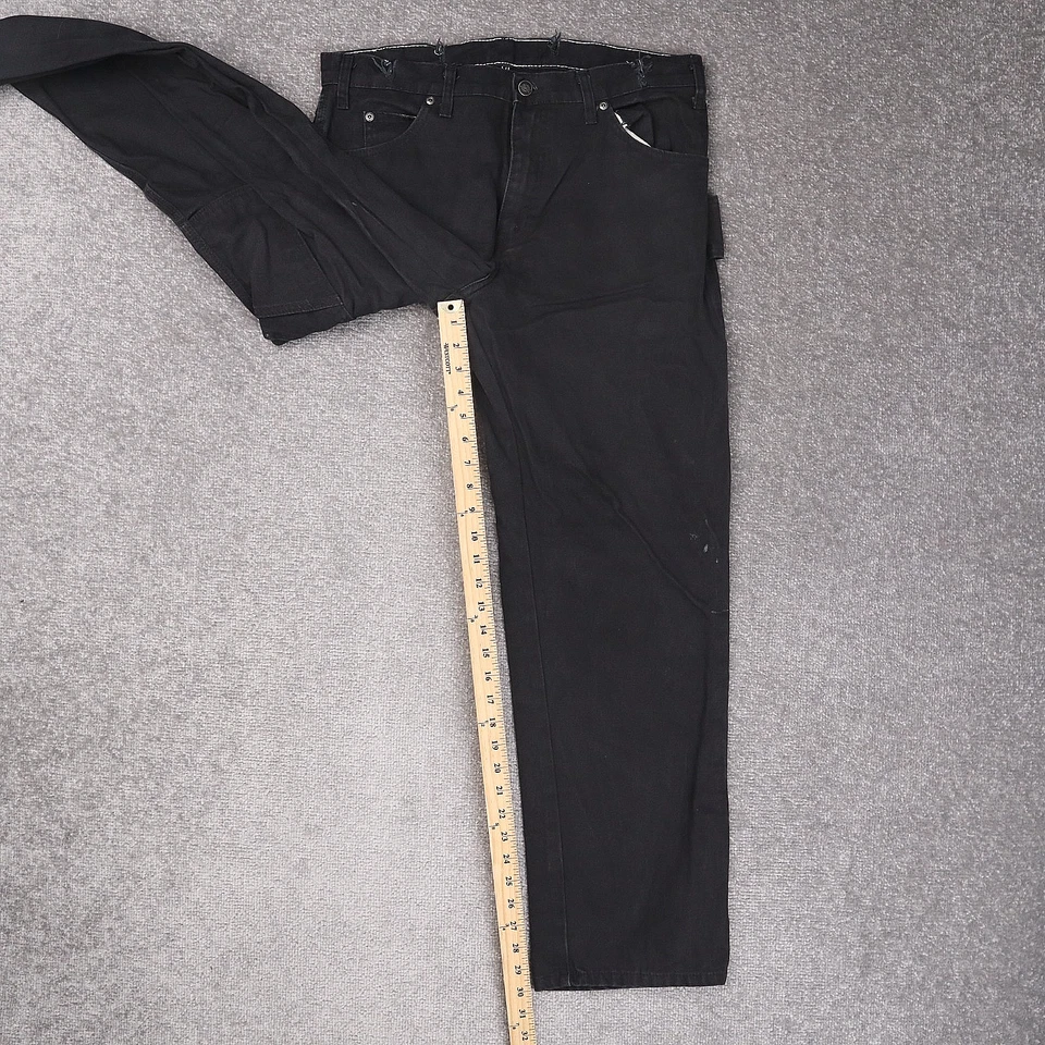 Dickies Carpenter 34x32 Heavyweight Straight Leg Black Work Pants - Image 4 of 4