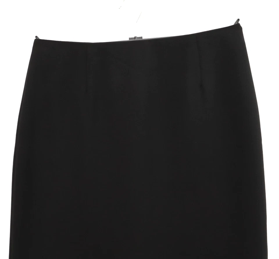 Falda lápiz larga recta de poliéster para mujer JONES WEAR forrada negra lisa talla 6 Foto 3 de 4