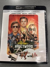 Once Upon A Time In Hollywood 4K Blu-ray Margot Robbie Brad Pitt Tarantino Quint