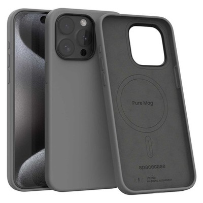 Spacecase Case Cover Für Iphone 15 Pro Max Sc Pure Mag Grau