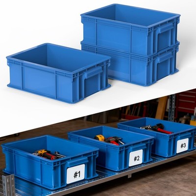 Heavy Duty Storage Bins, 180lbs Load Capacity Totes for Storage, 14.2''L x 10....