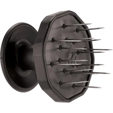 WORLD CUISINE PLASTIC SALAMI / SAUSAGE PRICKER, STAINLESS STEEL NEEDLES BLACK