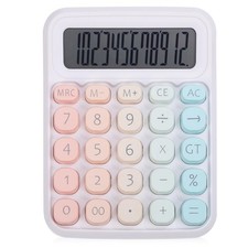 Mechanical Calculator Cute Multicolor Desk Calculator Big Buttons Easy to Pre...
