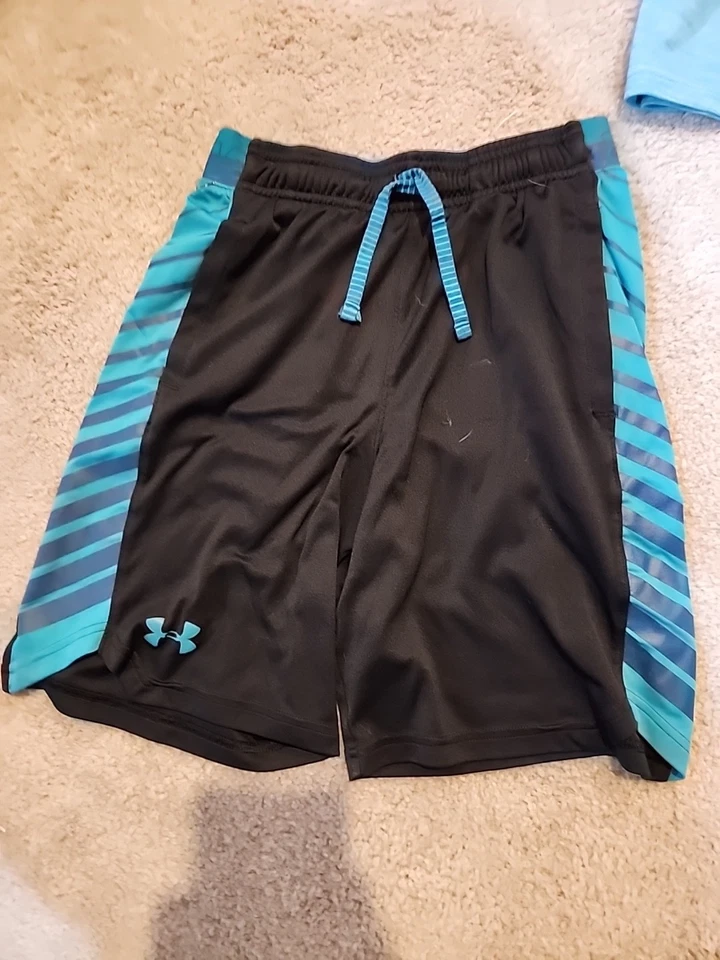 Underarmor Heatgear Shirt And Shorts Set Aqua Marine - Image 3 of 4