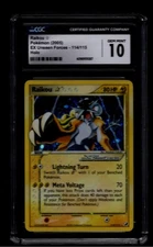 2005 Pokemon Ex Unseen Forces Raikou Gold Star Holo #114 CGC 10