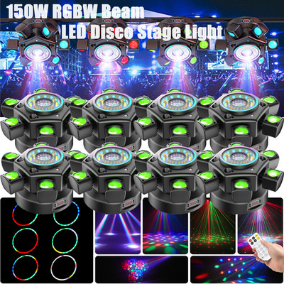 8X 150W Laser Beam LED Moving Head Bühnenlicht RGB Lichteffekt DMX DJ Party Show
