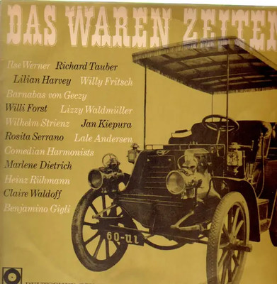 LP Ilse Werner, Richard Tauber etc. Das Waren Zeiten NEAR MINT Deutscher Scha