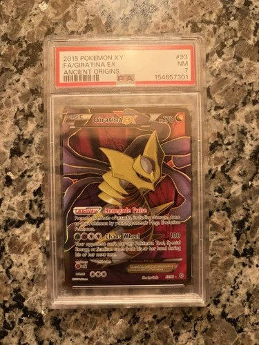 Giratina EX 93/98 XY Ancient Origins Full Art Pokemon Card PSA 7