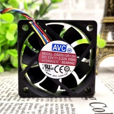 1 pcs AVC DS05010R12H 5010 12v 0.22A PWM temperature control mute cooling fan. 
