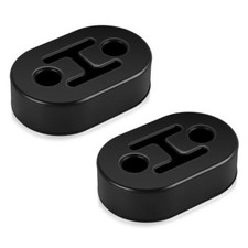 Rubber Exhaust Hanger, Muffler Exhaust System, Heavy Insulator 2PCS-Black