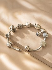 pandora armband mit 9 charms original