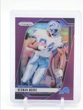 HERMAN MOORE 2024 PANINI PRIZM FOOTBALL PURPLE DETROIT LIONS /125 Q5454