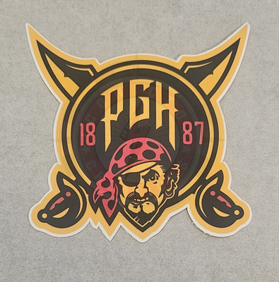 #ad Pittsburgh PGH 1887 City Connect Patch Decal Sticker Design $9.99